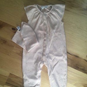 NWOT Jamie Kay Footed Onepiece with Headband